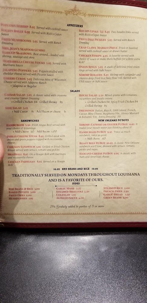 Rick's Crossroads Grill Menu image 3